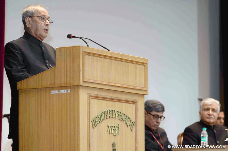 The President, Shri Pranab Mukherjee addressing at the valedictory function of the 91st Foundation Courses for All India Services, at Mussoorie, in Uttarakhand on December 09, 2016.