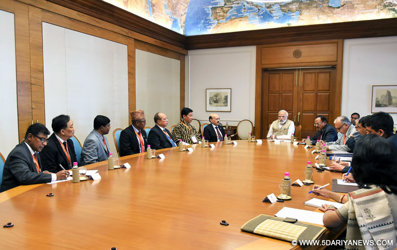 The National Security Chiefs of BIMSTEC Member States called on the Prime Minister, Shri Narendra Modi, in New Delhi on March 21, 2017.
