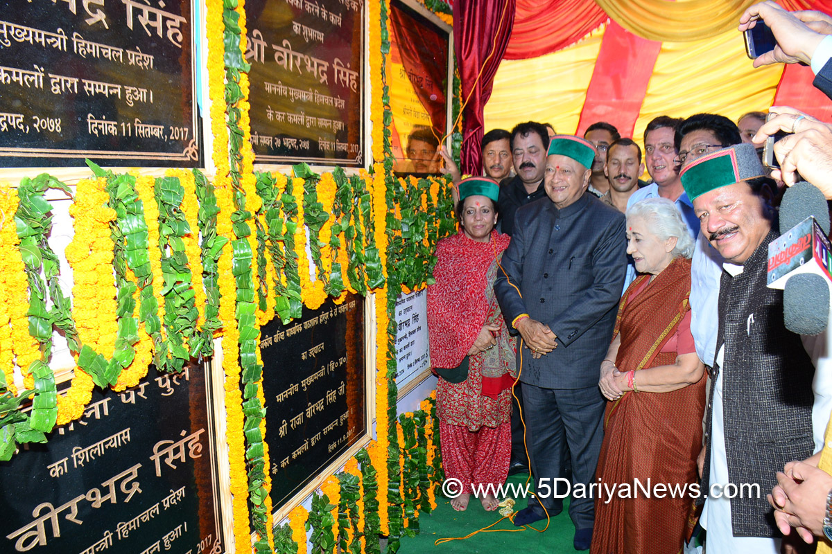 Virbhadra Singh dedicates various developmental projects in Kullu