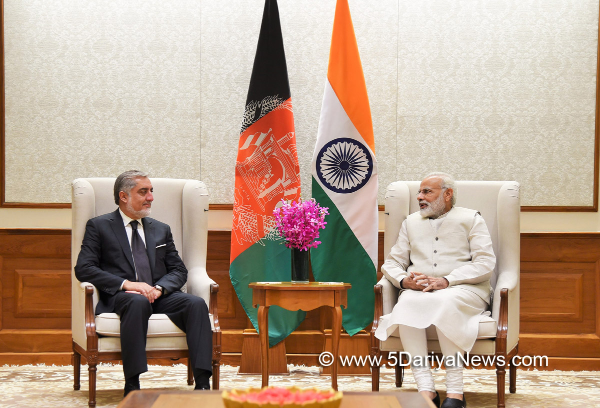 The Chief Executive of Afghanistan, Mr. Abdullah Abdullah calls on the Prime Minister, Shri Narendra Modi, in New Delhi on September 28, 2017.
