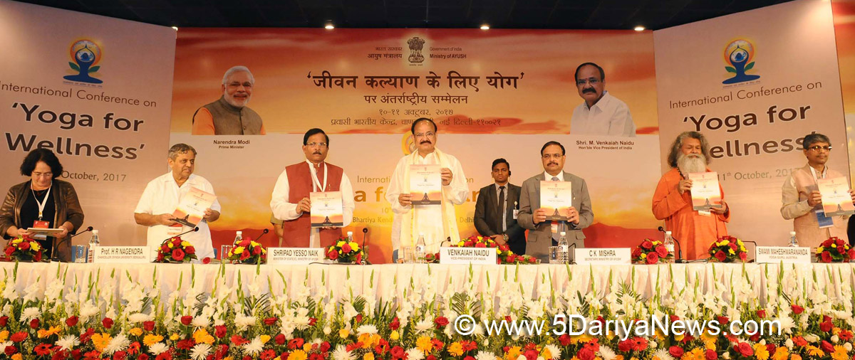 The Vice President of India, Shri M. Venkaiah Naidu inaugurated the 3rd International Conference on Yoga in New Delhi today. The theme of this year’s conference is Yoga for Wellness.