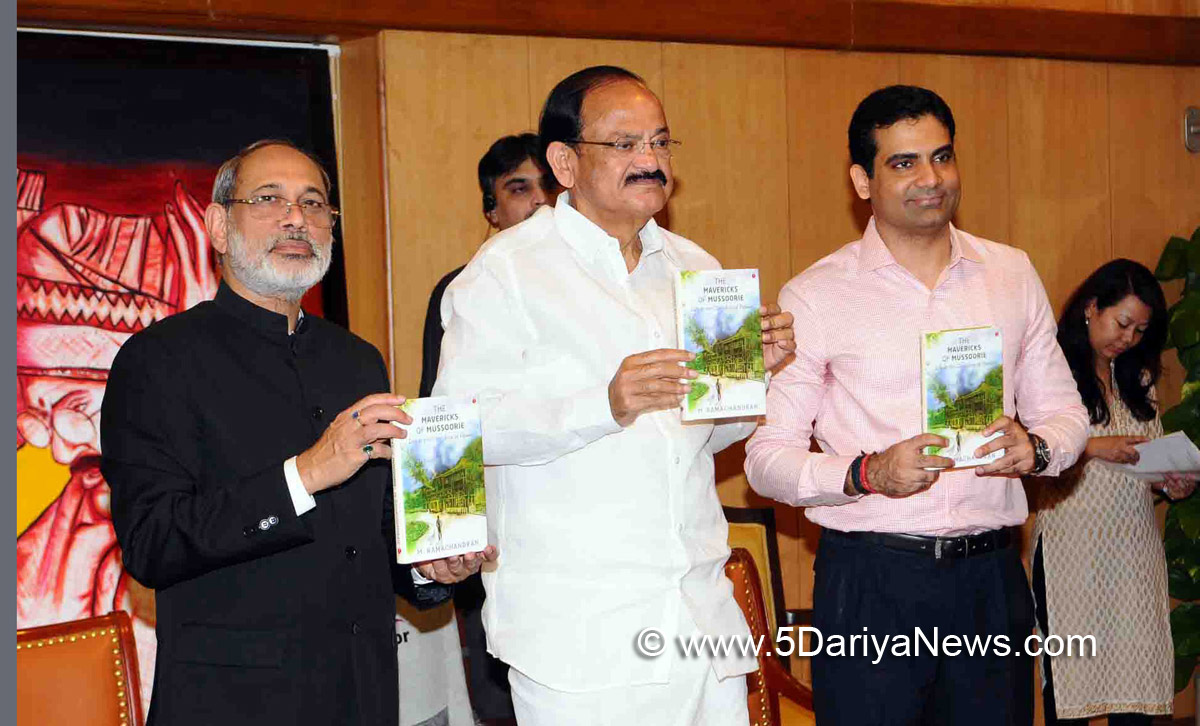 The Vice President, Shri M. Venkaiah Naidu releasing the book ‘The Mavericks of Mussoorie’, authored by Shri M. Ramachandran, in New Delhi on October 15, 2017.