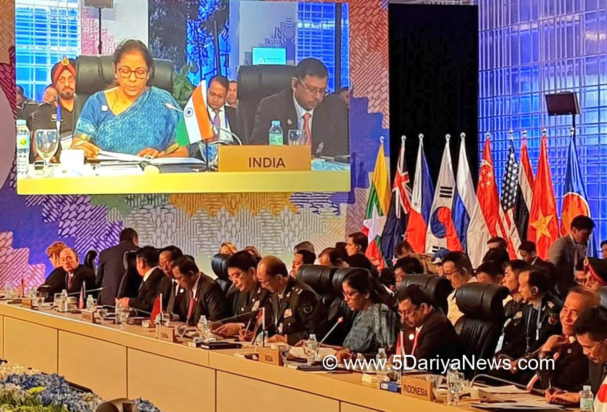The Union Minister for Defence, Smt. Nirmala Sitharaman at the 4th ASEAN Defence Ministers’ Meeting Plus (ADMM Plus), in Philippines on October 24, 2017. 