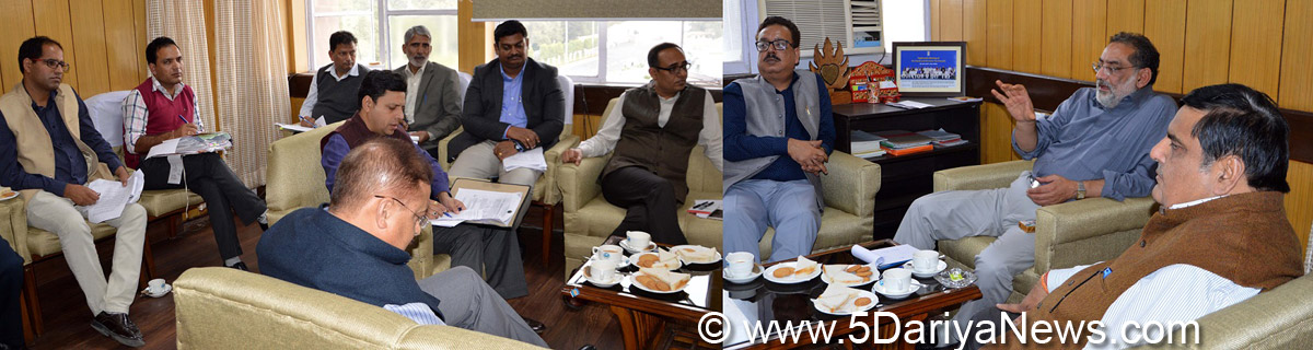 Focus on completion of existing projects within set time-frame : Dr Haseeb Drabu to Key Depts