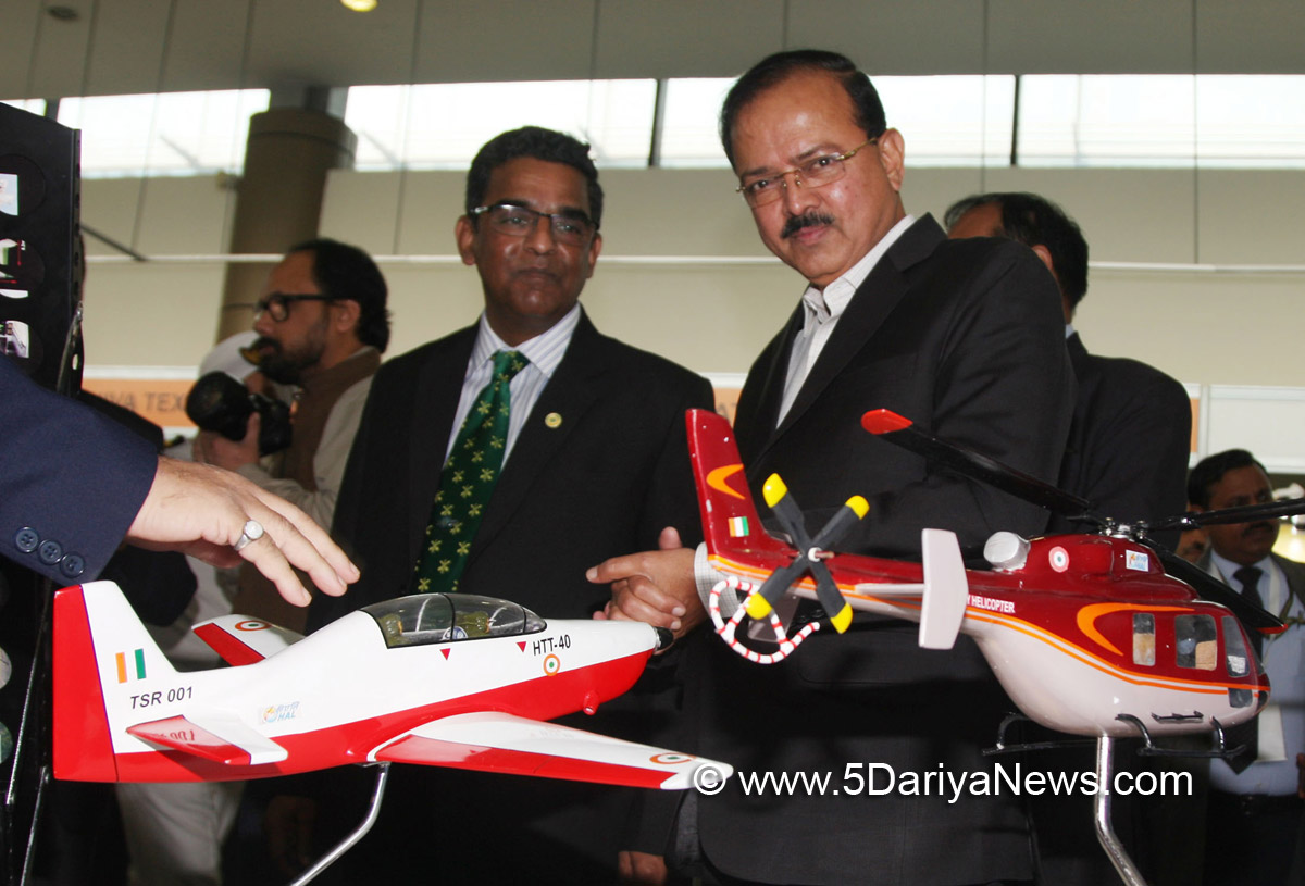  The Minister of State for Defence, Dr. Subhash Ramrao Bhamre visiting the exhibition at 2nd Annual Conclave of Defence Attaches, in New Delhi on November 20, 2017.