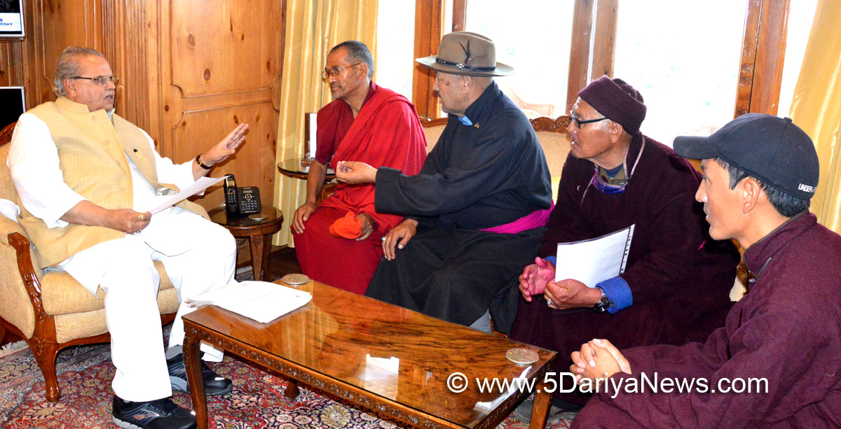 Delegation of Ladakh Buddhist Association Zanskar meets Governor