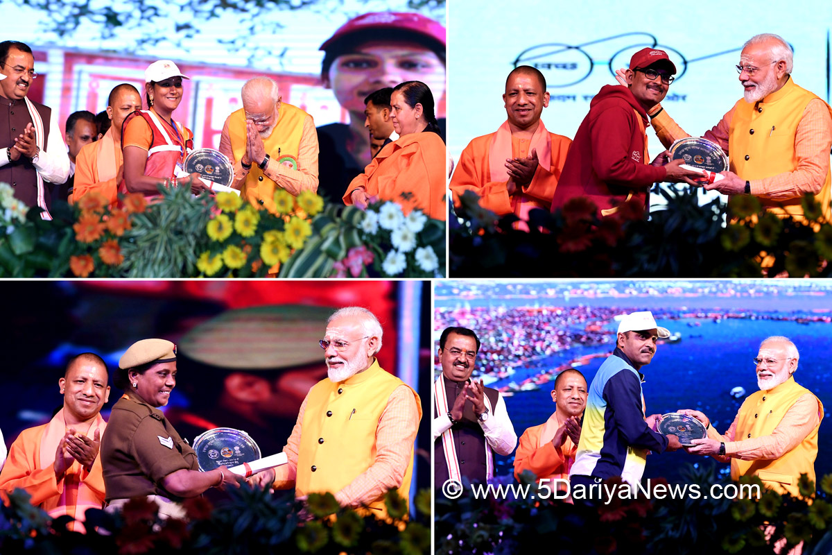 Narendra Modi addresses Swachh Kumbh, Swachh Aabhaar programme in Prayagraj