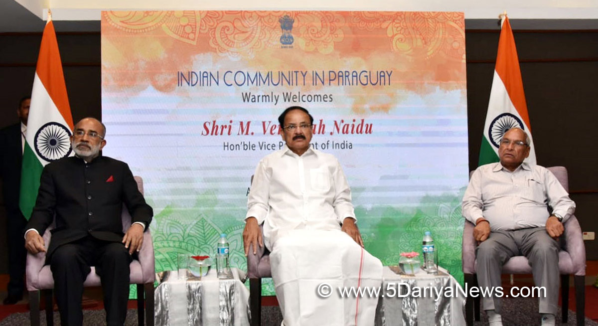 	Paraguay is an important partner of India in the Latin American and Caribbean region : M. Venkaiah Naidu