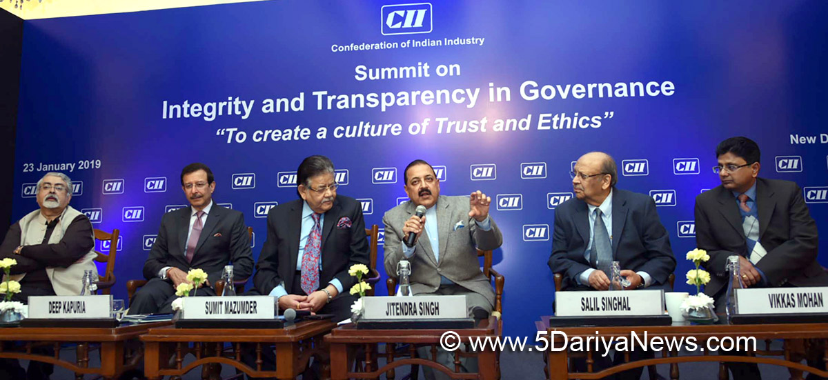 Several steps taken by the Government to ensure transparency in Governance and improve Public Service Delivery : Dr. Jitendra Singh
