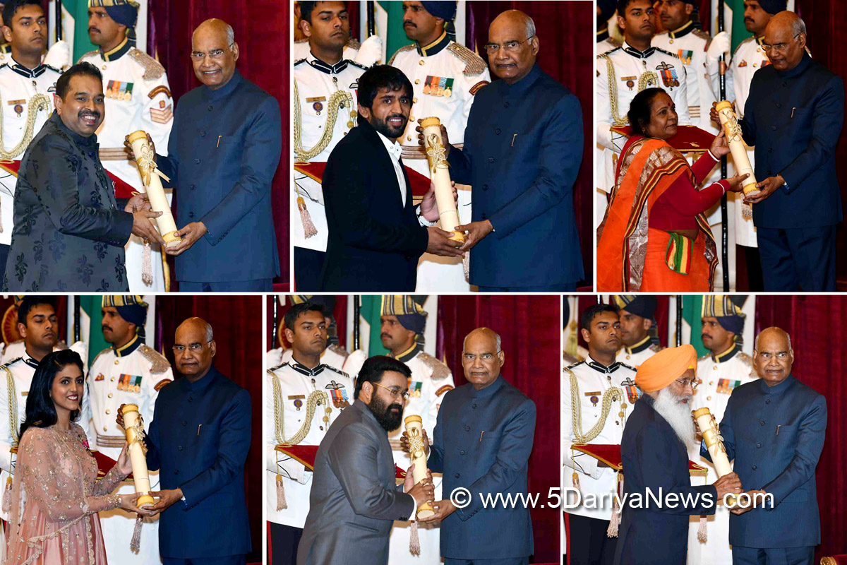 Ram Nath Kovind gives away 55 Padma awards