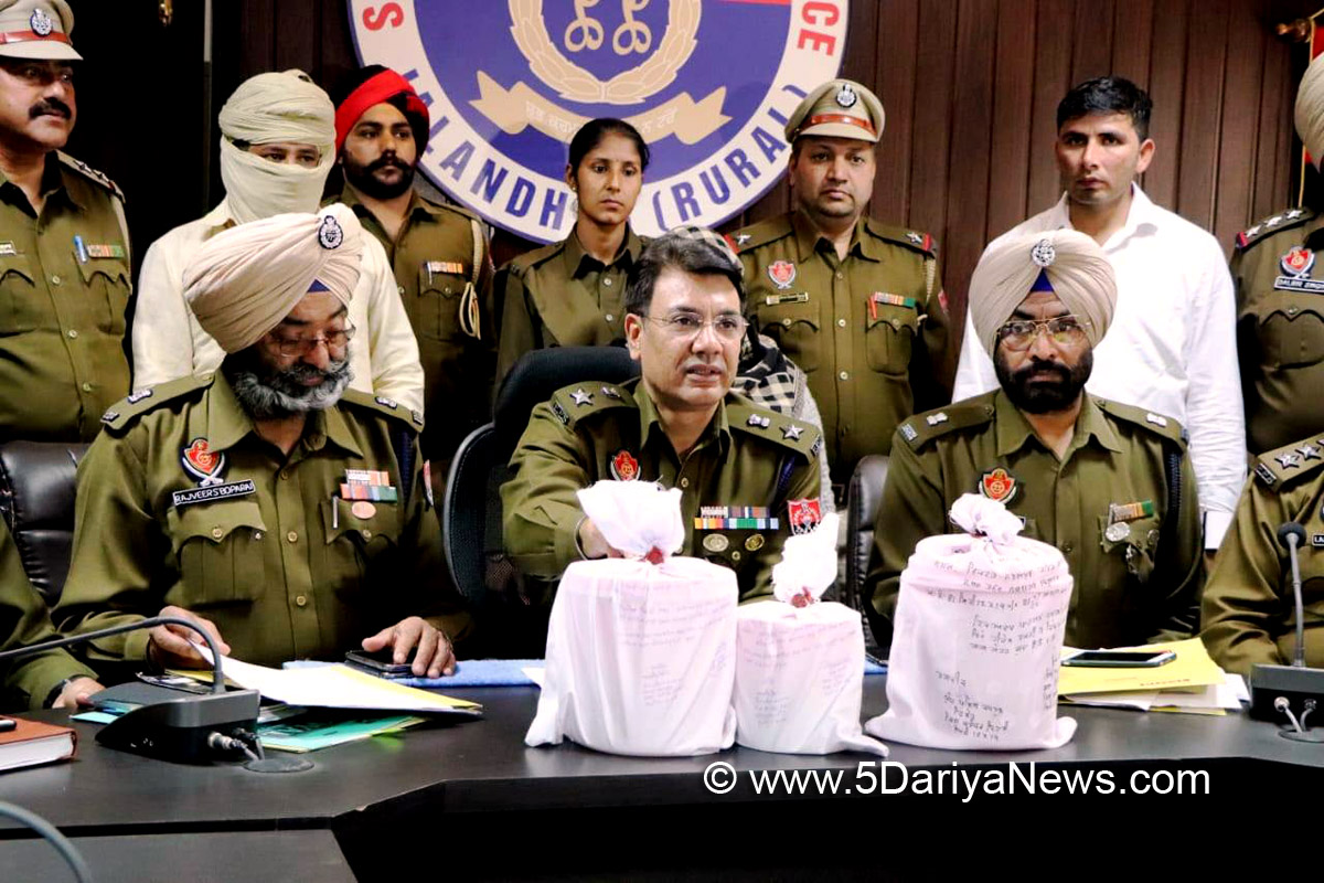 Rural Police Arrest Three Drug Peddlers Including Woman And Nigerian National, Seize 5-Kg Heroin In Separate Incidents