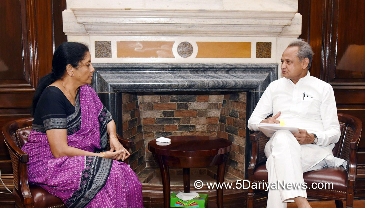 Ashok Gehlot meets Nirmala Sitharaman, seeks approval for water projects