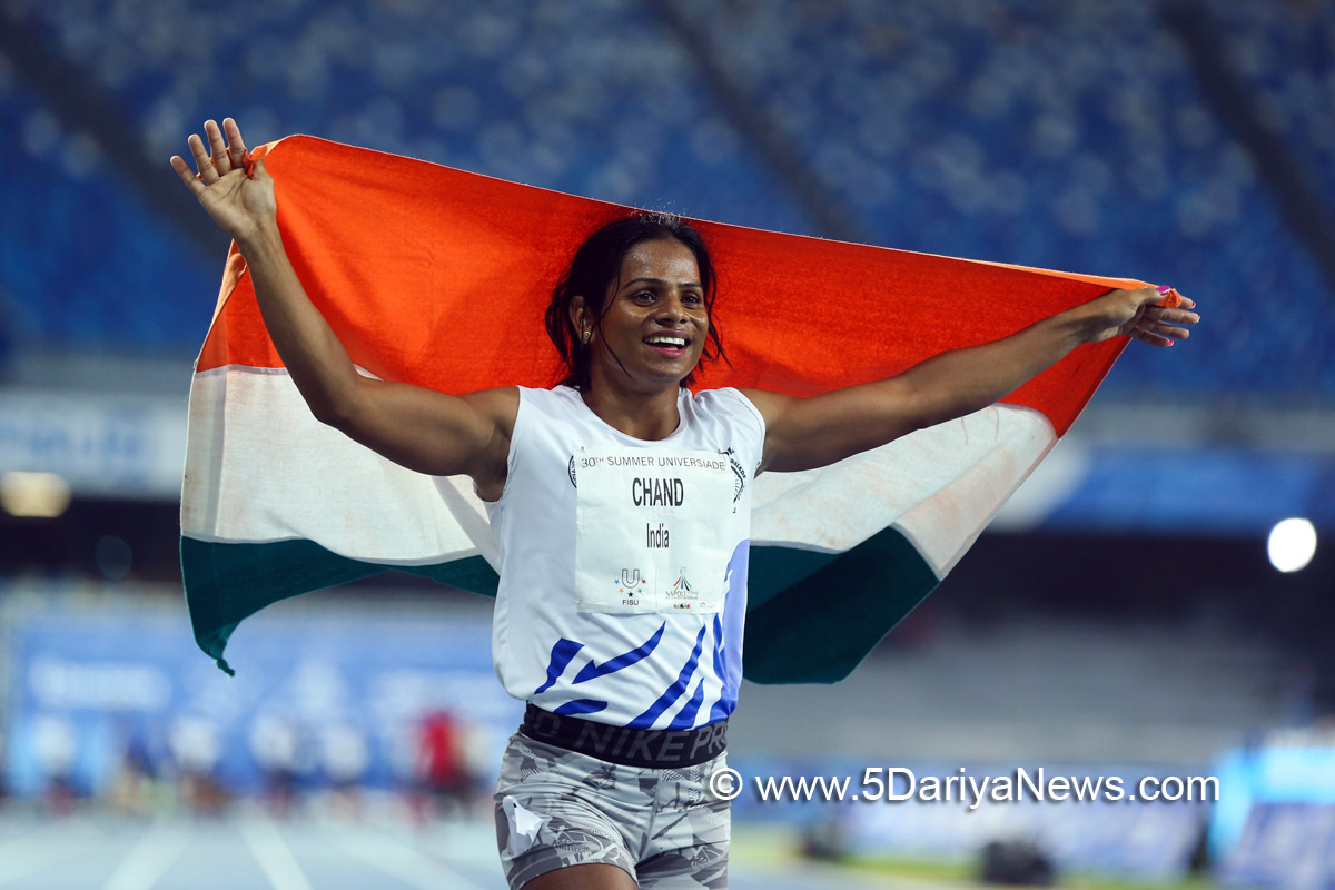 	Dutee Chand wins 100m gold at World University Games