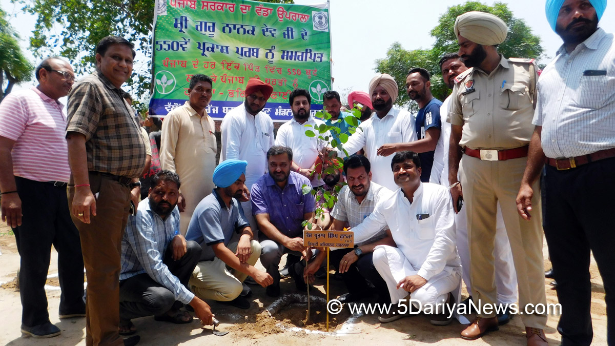 550th Parkash Purab celebrations: 45,000 saplings planted in villages of Barnala district : Deputy Commissioner