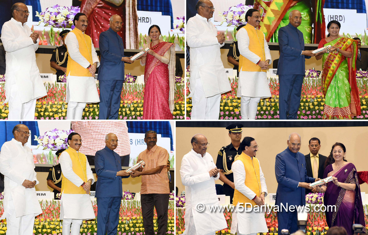 Ram Nath Kovind presents National Awards to 46 teachers from across the country for their exceptional contribution