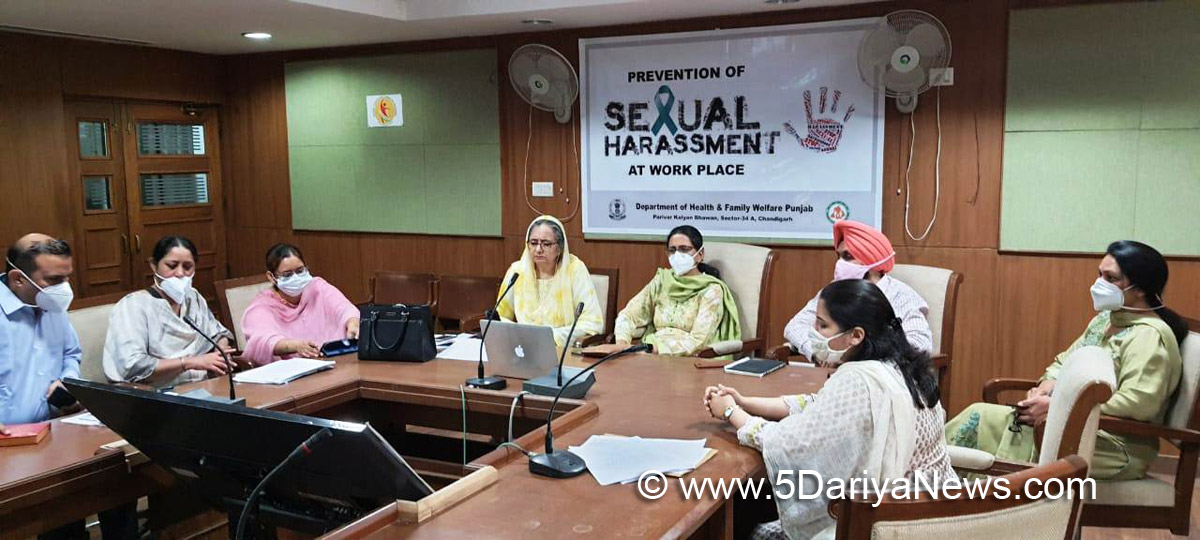 Health and Family Welfare Department, Prevention of Sexual Harassment at Workplace, Sexual Harassment at Workplace, Dr. Prof Pam Rajput, Sexual Harassment of Women at Workplace, Dr. G B Singh, Dr. Baljit Kaur, V. V. Giri National Labour Institute Noida