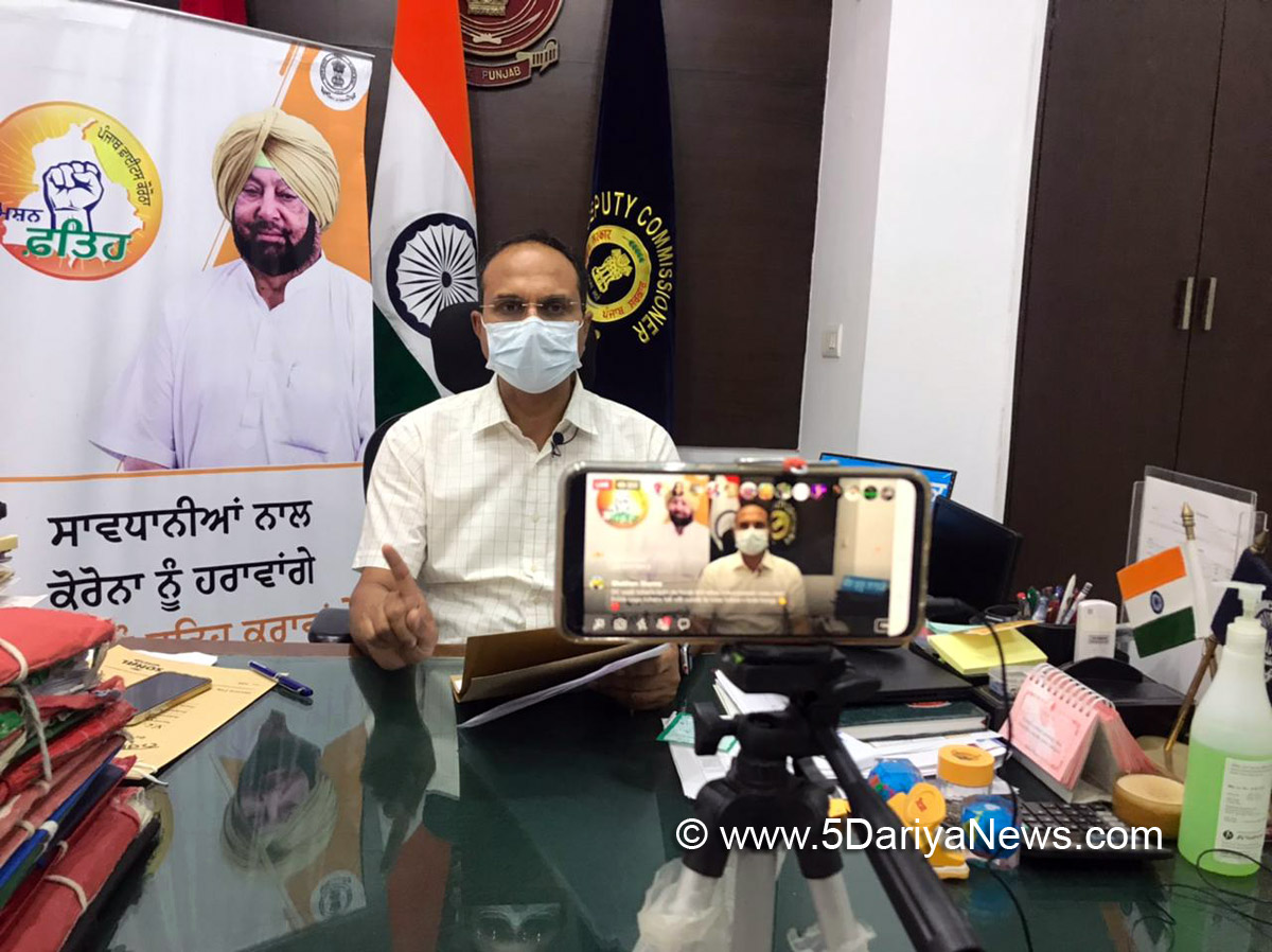Varinder Kumar Sharma, Punjab Fights Corona, Coronavirus, COVID 19, Novel Coronavirus, Fight Against Corona, Covaxin, Covishield, Covid-19 Vaccine, Oxygen, #OxygenCylinders, #oxygen, Oxygen Cylinders, SARS-CoV-2, Sputnik V, Oxygen Plants, Pfizer, Astra Zeneca, Oxygen Concentrator, Remdesivir, Covifor, Oxygen supply, Liquid Medical Oxygen