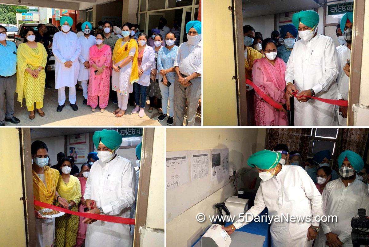  Balbir Singh Sidhu COVID Fast Testing Machine, Dr Adarshpal Kaur , Dr. Rajesh Bhaskar, ID Now, Punjab Fights Corona, Coronavirus, COVID 19, Novel Coronavirus, Fight Against Corona, Covaxin, Covishield, Covid-19 Vaccine, Oxygen, Oxygen Cylinders, SARS-CoV-2, Sputnik V, Oxygen Concentrator, Remdesivir, Covifor, Oxygen supply, Liquid Medical Oxygen