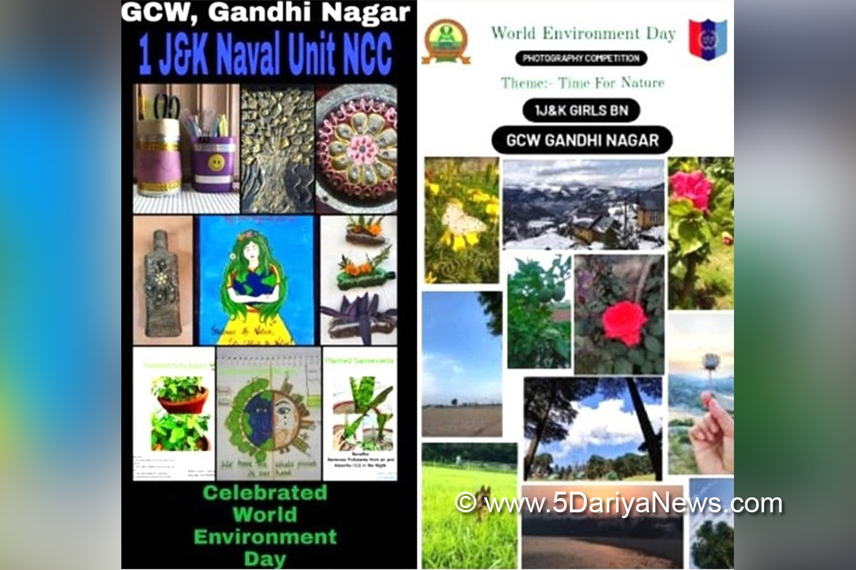  World Environment Day, Government College for Woman Gandhi Nagar Jammu, NCC Cadets, Jammu, Jammu And Kashmir, Jammu & Kashmir