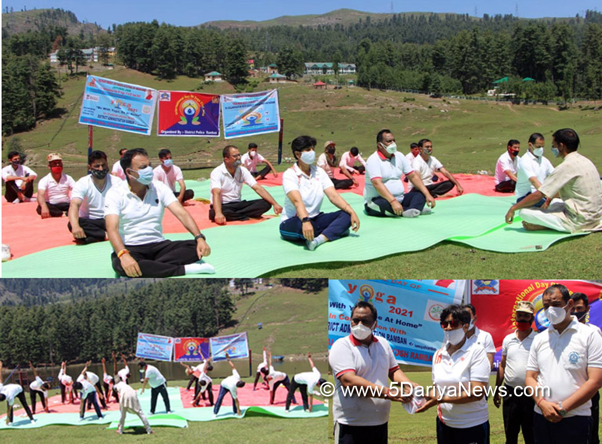   Department of Indian System of Medicine, AYUSH, Ramban, International Yoga Day 2021, Kashmir, Jammu And Kashmir, Jammu & Kashmir