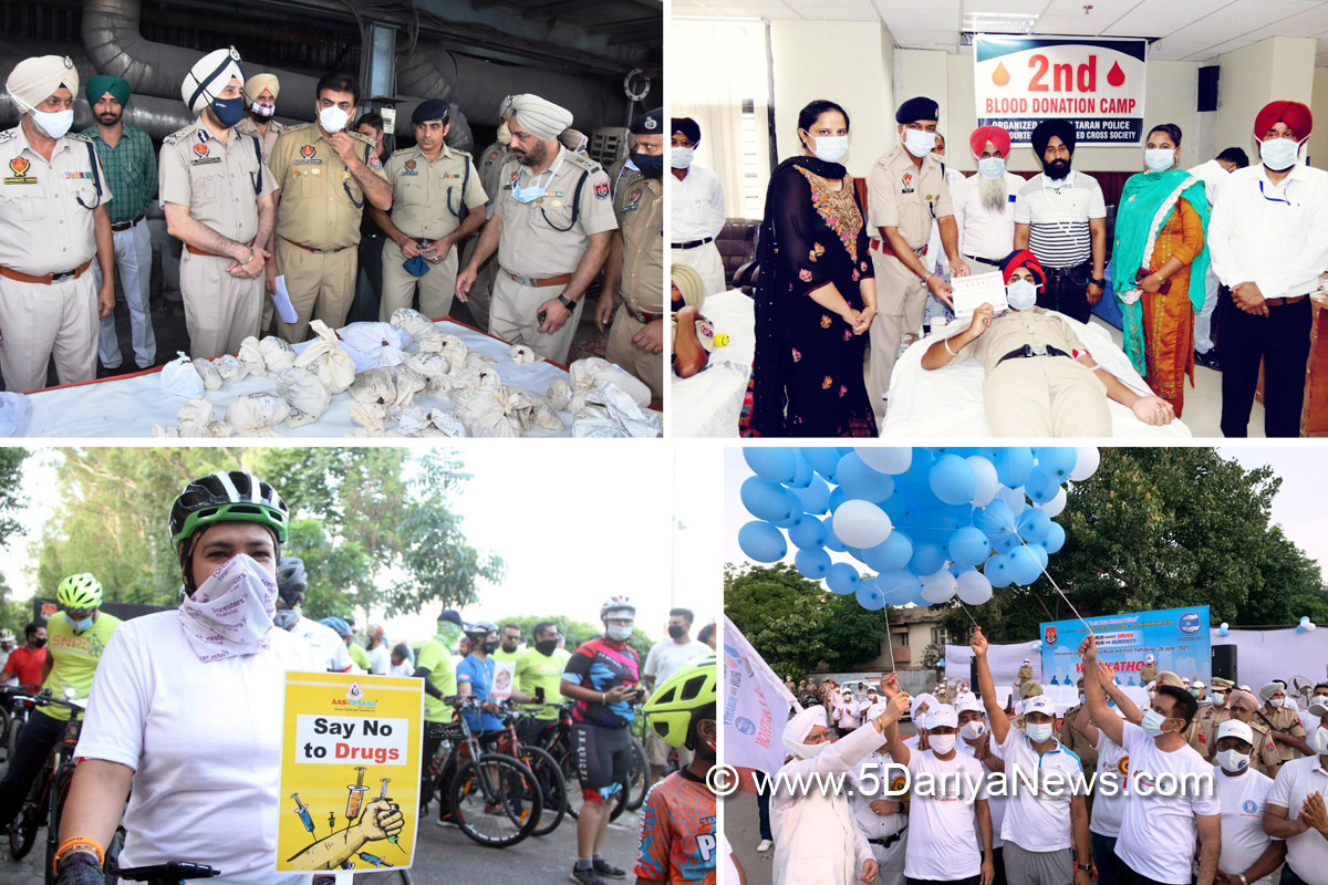  Police, Punjab Police, International Day Against Drug Abuse, International Day against Drug Abuse and Illicit Trafficking, World Drug Day, Anti Drug Mission