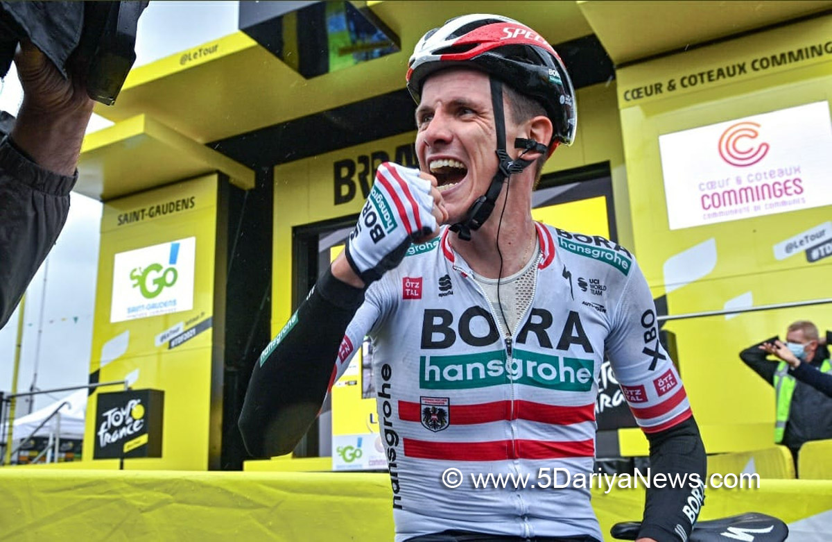 Patrick Konrad wins Stage 16 at Tour de France 