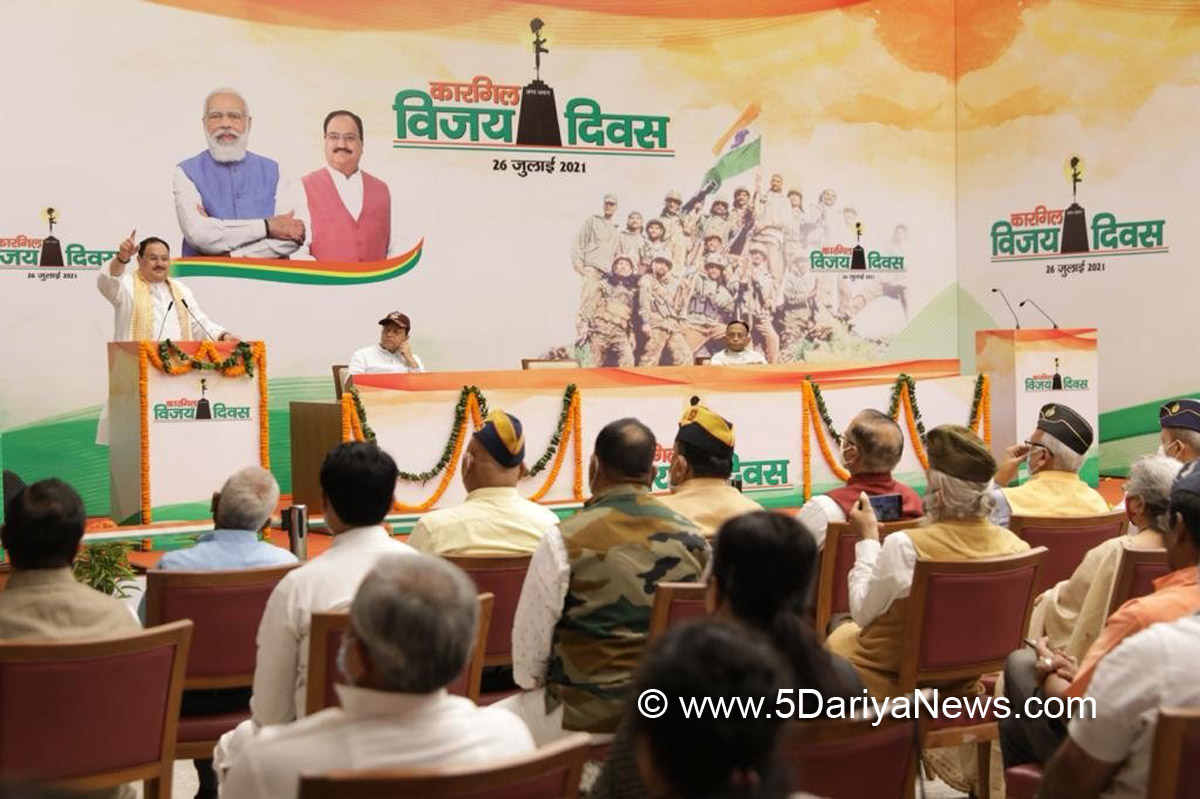 Jagat Prakash Nadda, BJP President, BJP, Bharatiya Janata Party, Kargil War, Kargil War Memorial, Kargil Vijay Diwas, National War Memorial