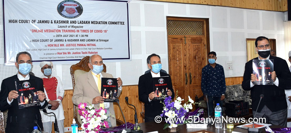 Judiciary, Justice Pankaj Mithal, Jammu And Kashmir, Jammu & Kashmir, Mediation in Times of Covid-19