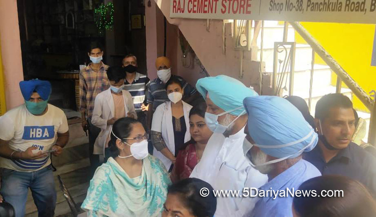 Balbir Singh Sidhu, Health and Family Welfare Minister, Punjab,Congress, S.A.S.Nagar, Mohali, S.A.S. Nagar Mohali, Punjab Congress, Punjab Government, Government of Punjab, Sahibzada Ajit Singh Nagar, Zirakpur, CHC Dhakoli, Ekta Vihar Colony, Cholera