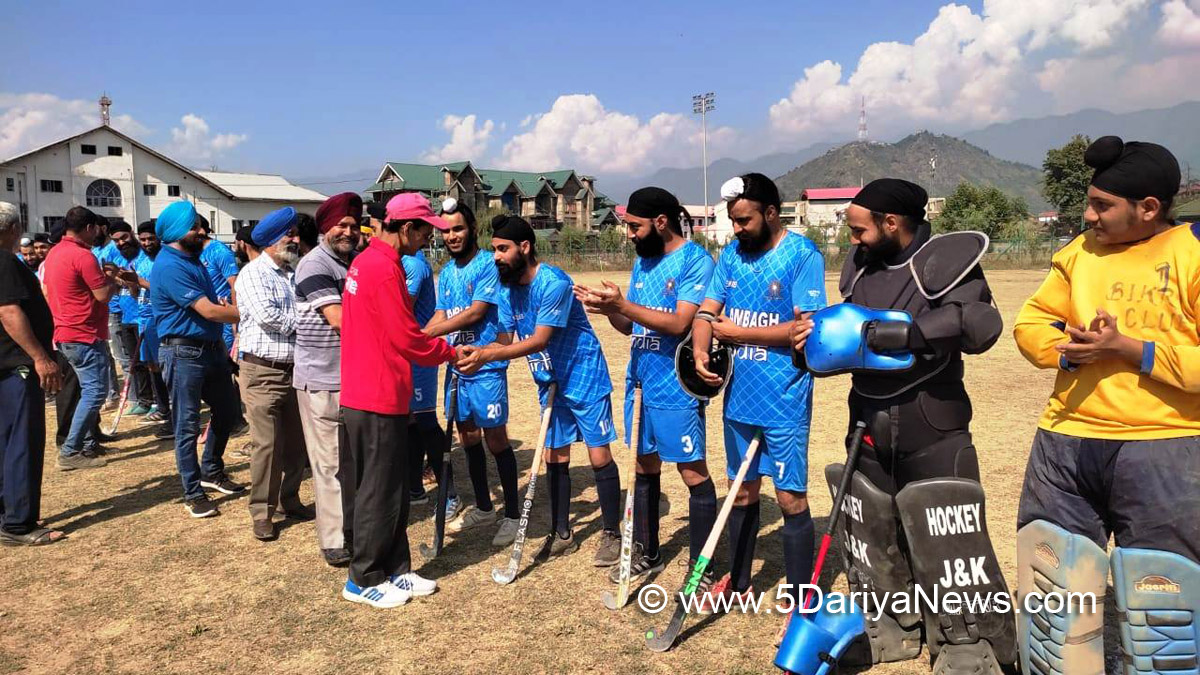 Hockey, Hockey, Bikram Club Baramulla Raja Ghulam Nabi Wani, Kashmir, Jammu And Kashmir, Jammu & Kashmir, Chief Secretary Kashmir, Srinagar