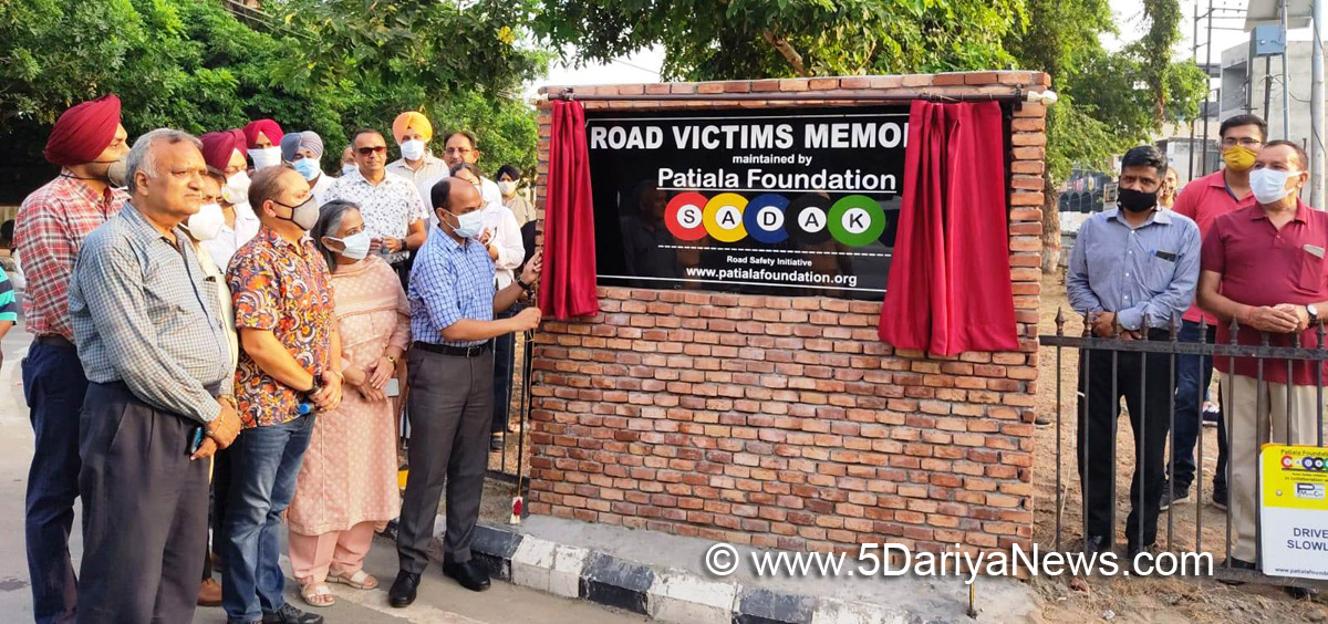 DC Patiala, Deputy Commissioner Patiala, Kumar Amit, Patiala, Road Victims Memorial, Patiala Foundation SADAK, Patiala Media Club