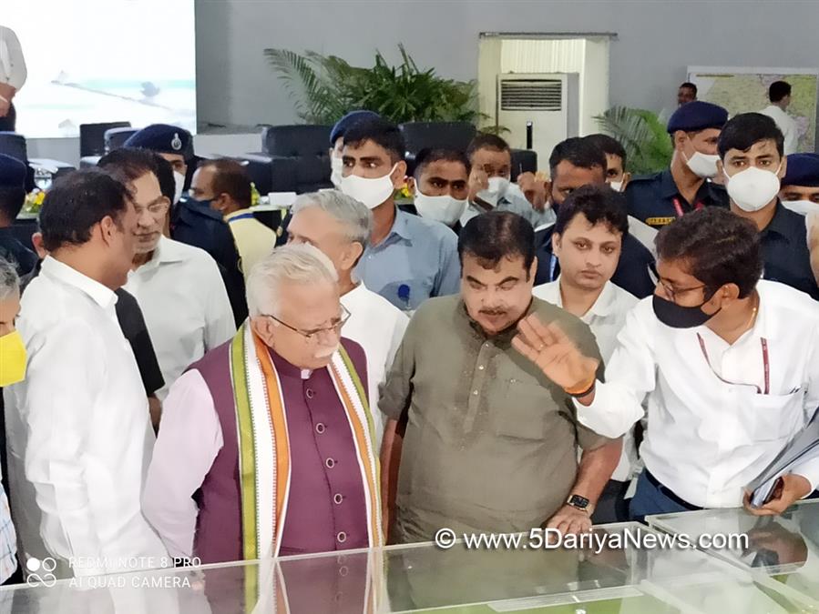 Nitin Gadkari, BJP, Bharatiya Janata Party, Union Minister of Road Transport & Highways, National Highway Authority of India, NHAI, Manohar Lal Khattar, Gurugram