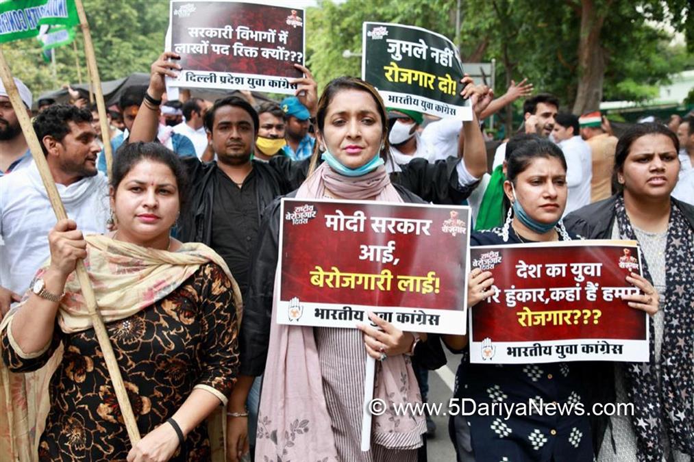 Protest, Agitation, Demonstration, Punjipati Pujan Diwas, Supriya Shrinate, Congress