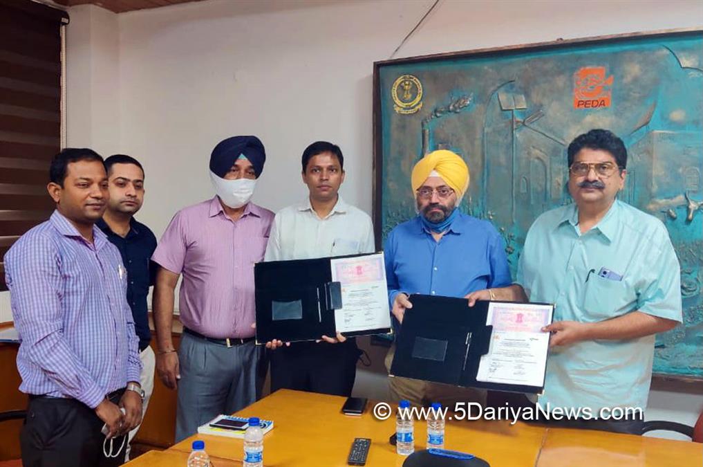 Punjab Admin, Convergence Energy Services Limited, CESL, PEDA, Navjot Pal Singh Randhawa, Energy Efficiency Services Ltd., EESL, Public Charging Stations for Electric Vehicles