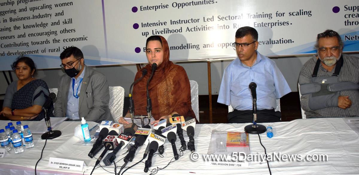 JK Admin, Dr. Syed Sehrish Asgar, Mission Director Jammu & Kashmir Rural Livelihoods Mission, JKRLM, Srinagar, Kashmir, Jammu And Kashmir, Jammu & Kashmir