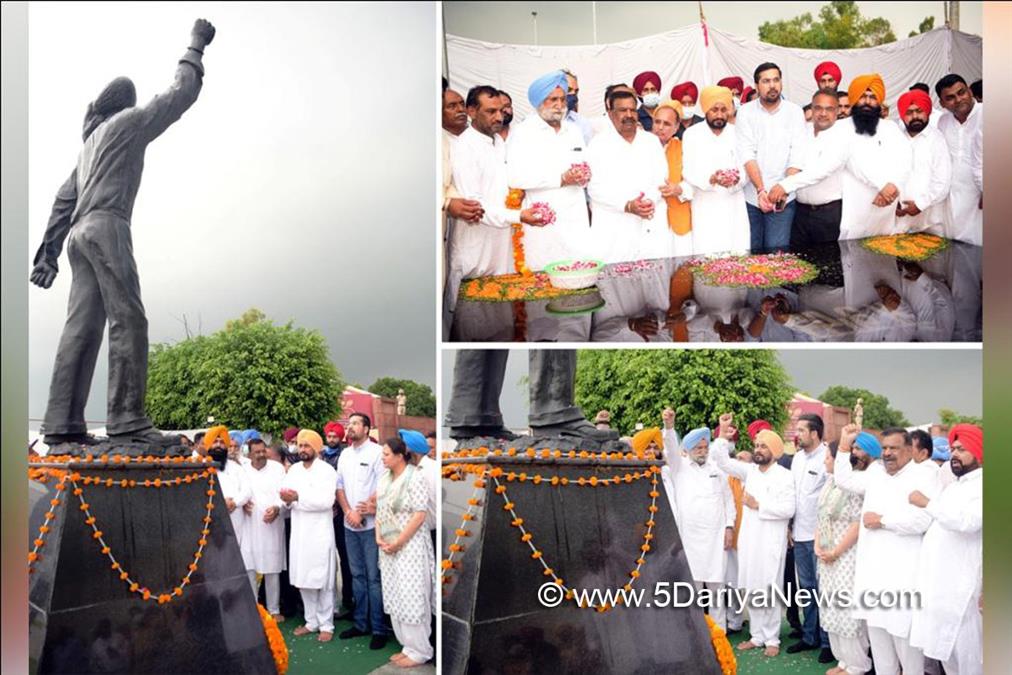 Charanjit Singh Channi, Punjab Pradesh Congress Committee, Congress, Chandigarh, Punjab Congress, Government of Punjab, Punjab Government, Punjab, Chief Minister Of  Punjab, Sukhjinder Singh Randhawa, Khatkarkalan, Shaheed Bhagat Singh Nagar