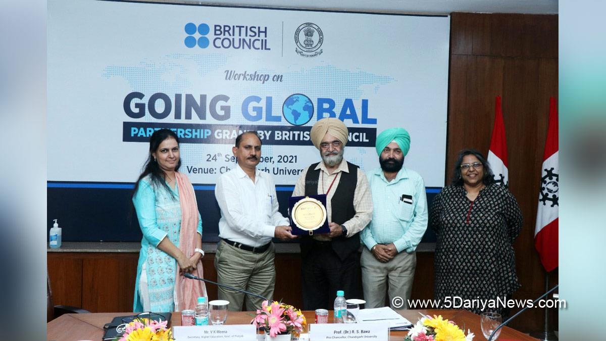 Chandigarh University, Gharuan, Chandigarh University Gharuan, Chandigarh Group Of Colleges, Satnam Singh Sandhu, CGC Gharuan, Dr. Gurdarshan Singh Brar, Dr. R.S Bawa, VK Meena, Going Global Partnership Grant, British Council, Ritika Chanda Parruck, British Council India, Rowan Kennedy