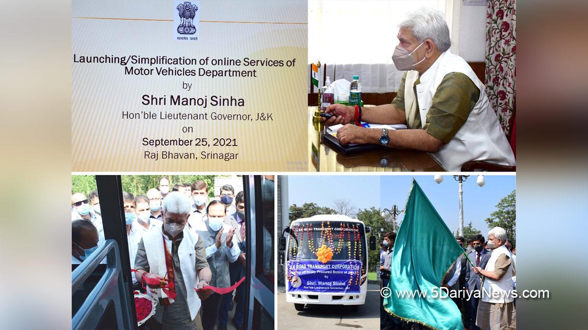 Manoj Sinha, Lieutenant Governor J&K, Raj Bhavan, Jammu, Kashmir, Jammu And Kashmir, Jammu & Kashmir, JKRTC, Srinagar