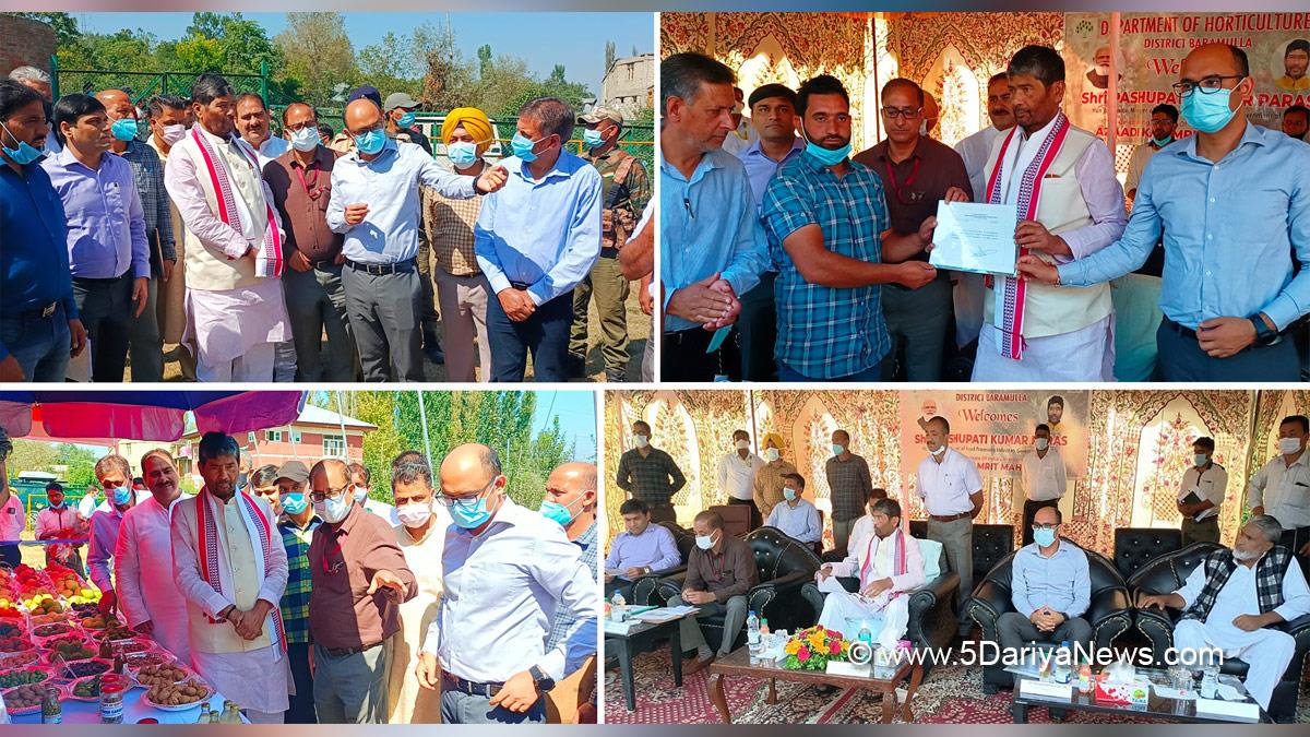 Pashupati Kumar Paras, Pashupati  Paras, Bihar, Lok Janshakti Party, DDC Baramulla, Deputy Commissioner Baramulla, Bhupinder Kumar, Baramulla, Kashmir, Jammu And Kashmir, Jammu & Kashmir