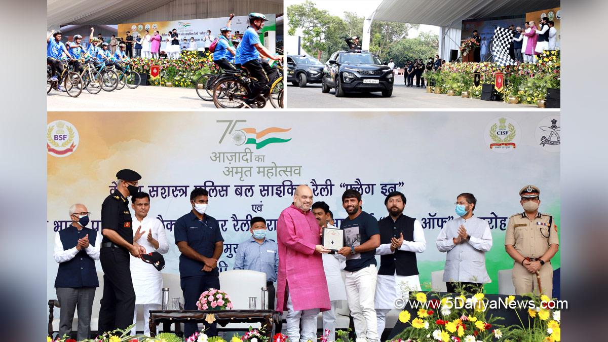 Amit Shah, Union Home Minister, BJP, Bharatiya Janata Party, All India Car Rally of National Security Guard, NSG, Sudarshan Bharat Parikrama