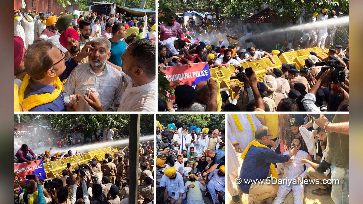 AAP, Aam Aadmi Party, AAP Punjab, Lakhimpur incident, Lakhimpur Kheri News, Lakhimpur Kheri, Lakhimpur Kheri incident, Uttar Pradesh, Protest, Agitation, Demonstration