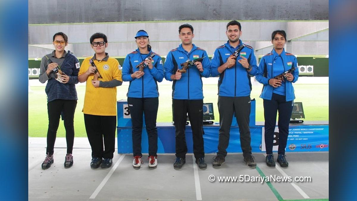 Sports News, ISSF Junior World Championships, Lima, Peru, Vijayveer Sidhu, Rhythm Sangwan