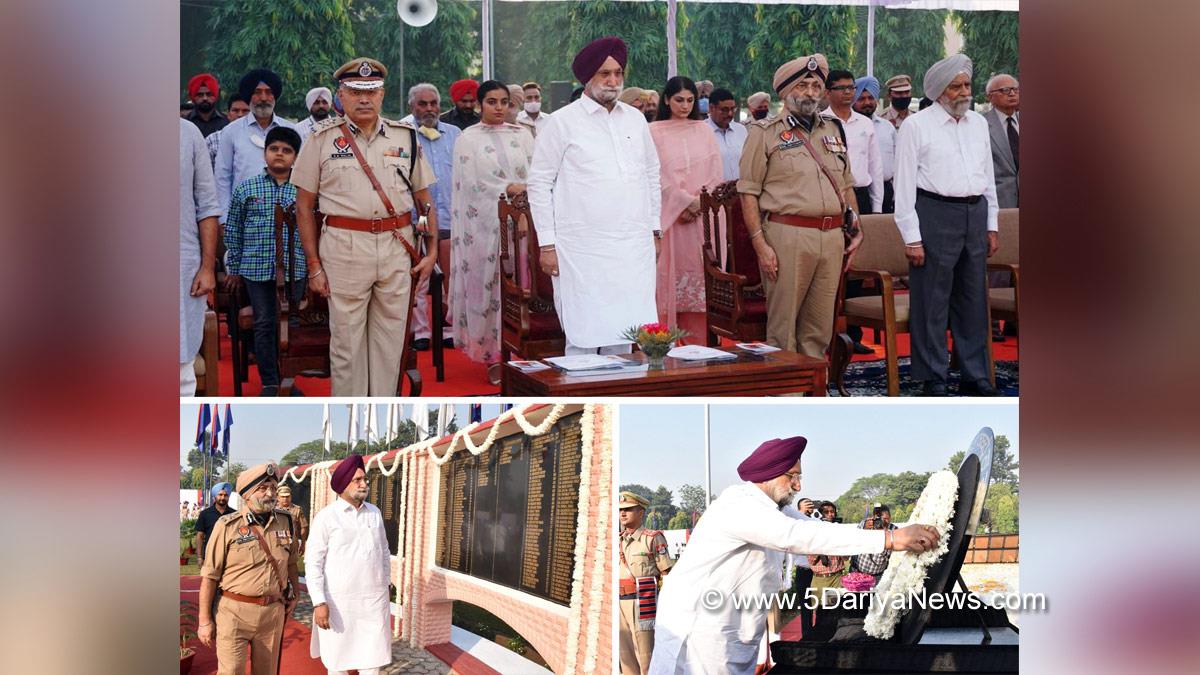 Sukhjinder Singh Randhawa, Punjab Pradesh Congress Committee, Congress, Punjab Government, Government of Punjab, Punjab Congress, Jalandhar, Iqbal Preet Singh Sahota, Police Commemoration Day, Jalandhar Police