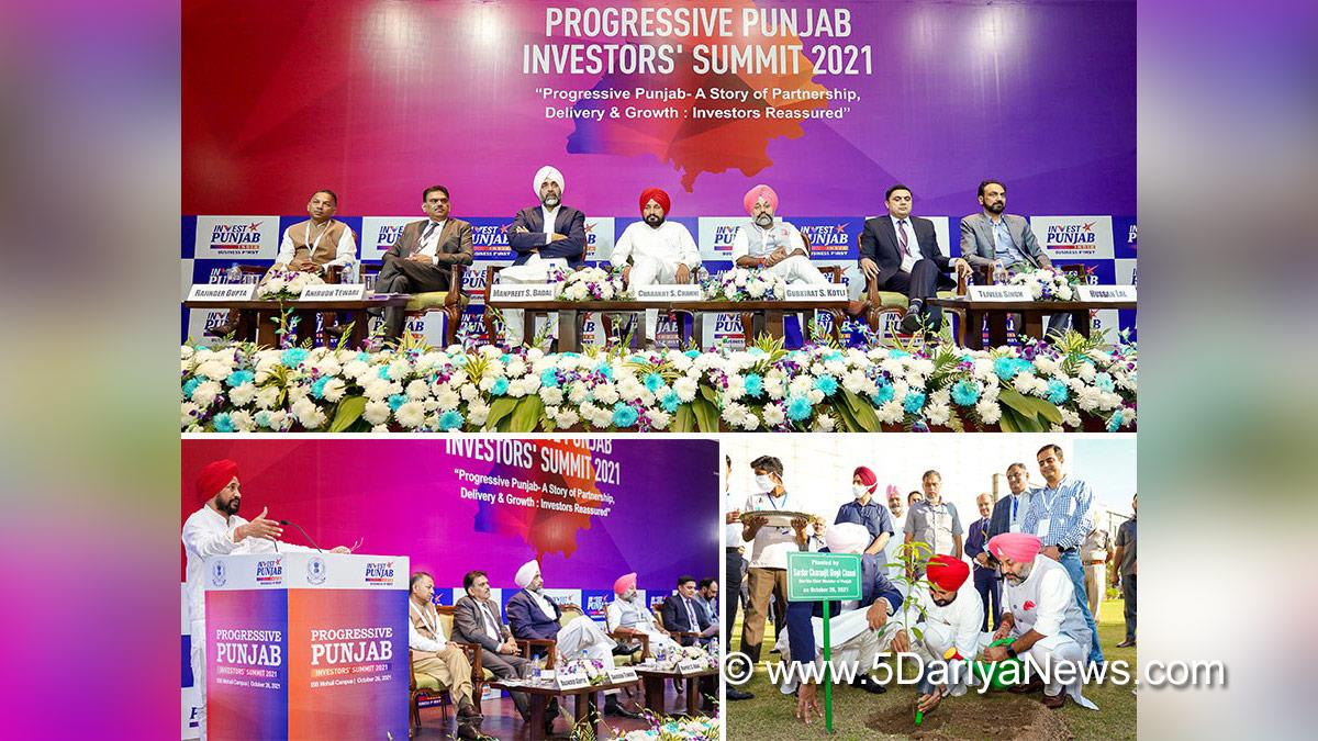 Charanjit Singh Channi, Punjab Pradesh Congress Committee, Congress, Punjab Congress, Government of Punjab, Punjab Government, Punjab, Chief Minister Of Punjab, Investors Summit 2021, 4th Progressive Punjab Investors Summit 2021, Indian School of Business