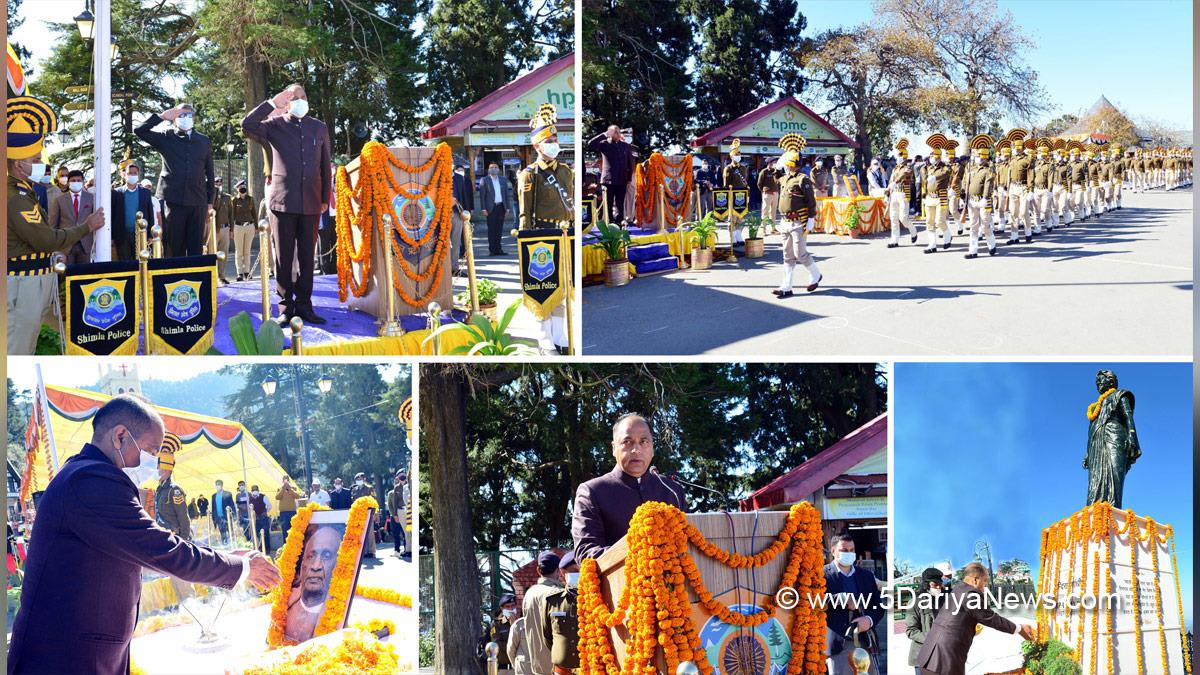 Jai Ram Thakur, Himachal Pradesh, Himachal, Bharatiya Janata Party, BJP, BJP Himachal, Shimla, Chief Minister of Himachal Pradesh, BJP Himachal Pradesh, Sardar Vallabhbhai Patel, Rashtriya Ekta Diwas, National Unity Day, Indira Gandhi
