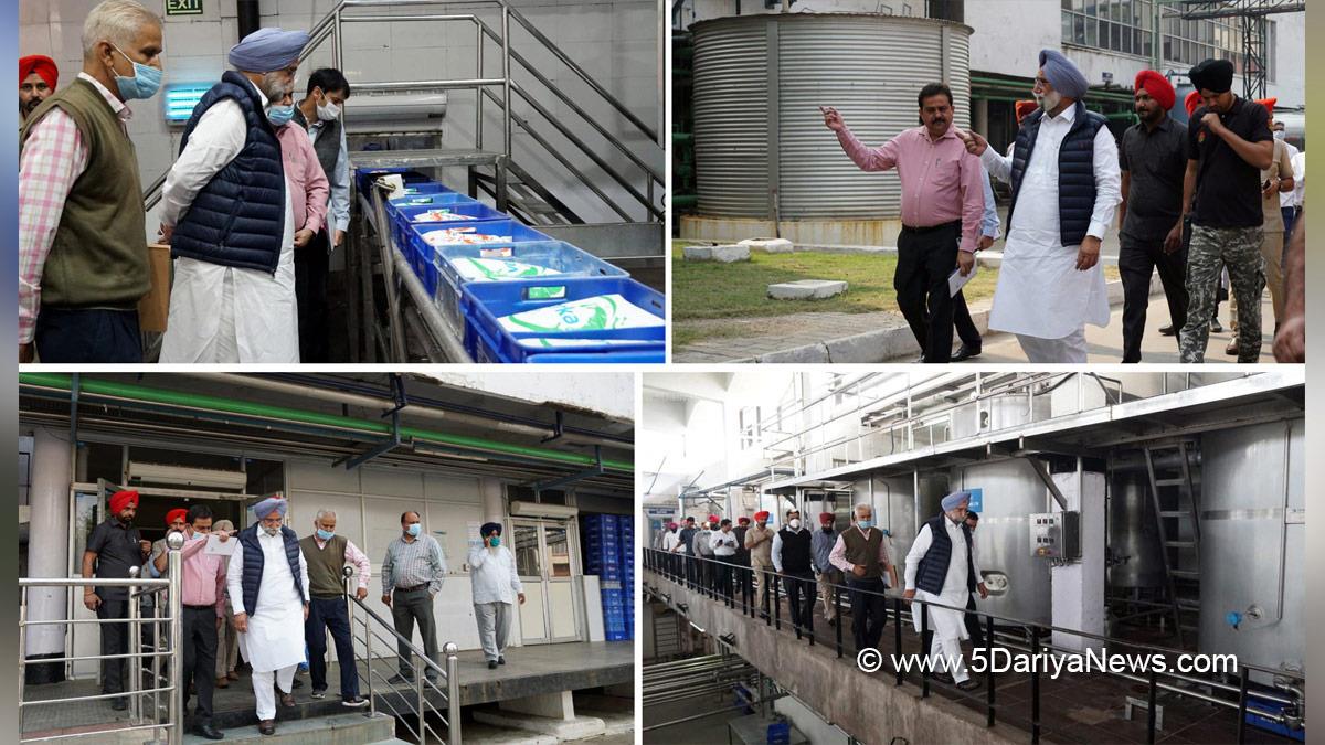 Sukhjinder Singh Randhawa, Punjab Pradesh Congress Committee, Congress, Punjab Government, Government of Punjab, Punjab Congress, MILKFED, Verka Milk Plant Mohali, Verka Milk Plant, MILKFED