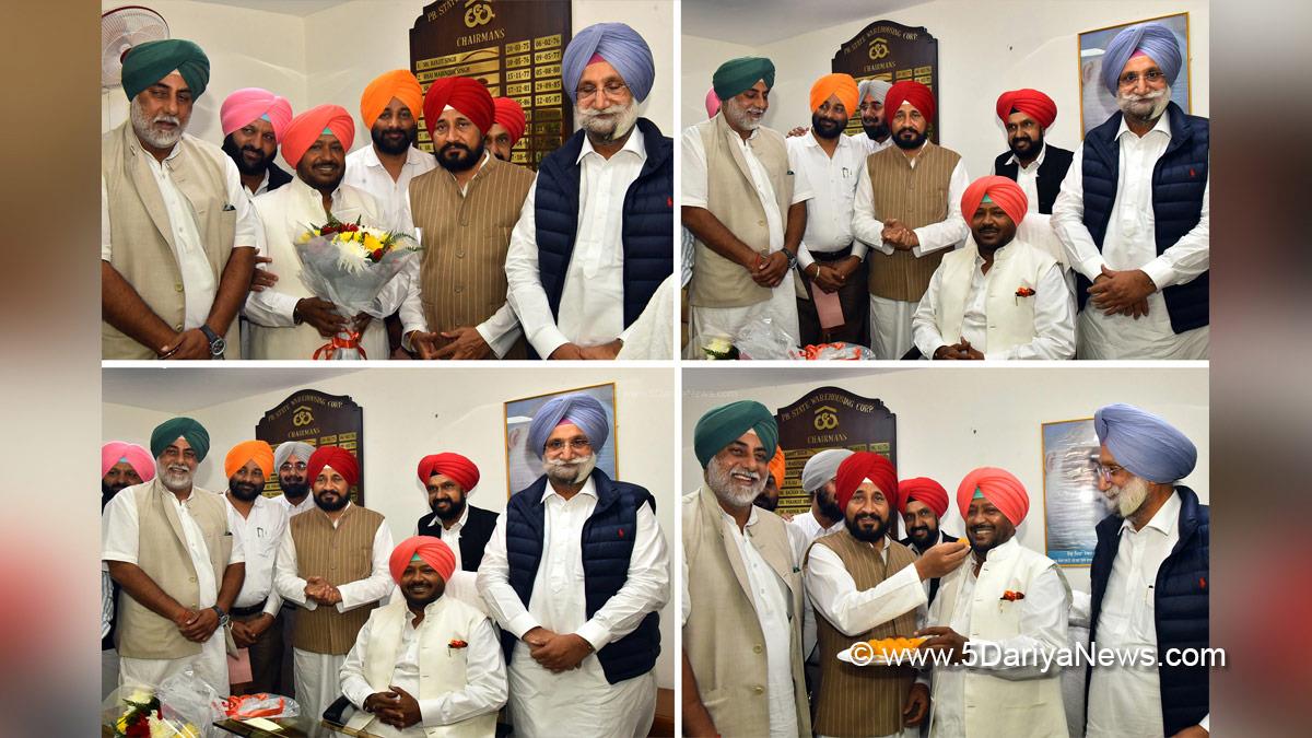 Charanjit Singh Channi, Punjab Pradesh Congress Committee, Congress, Chandigarh, Punjab Congress, Government of Punjab, Punjab Government, Punjab, Kuldeep Singh Vaid, Sukhjinder Singh Randhawa, Randeep Singh Nabha, Punjab State Warehousing Corporation, PSWC