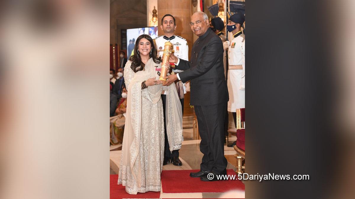 Ram Nath Kovind, President of India, President, Indian President, Rashtrapati, TV, Television, Entertainment, Mumbai, Actor, Actress, Mumbai News, Ekta Kapoor, Award, Padma Shri