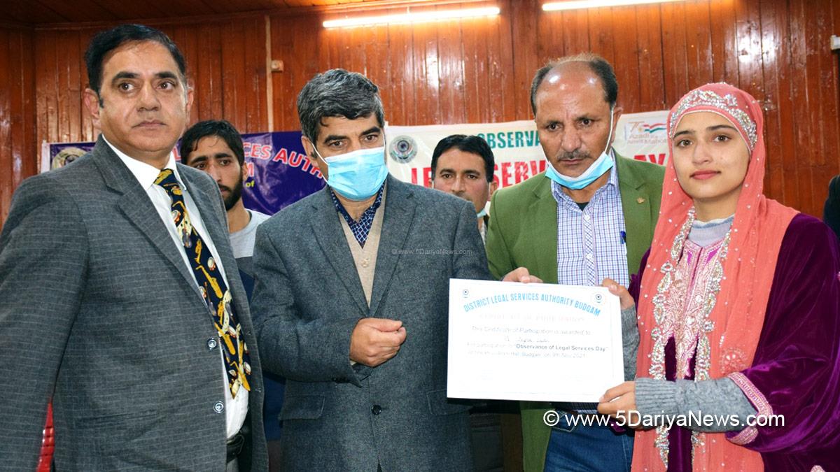 National Legal Services Day, Mohd Ashraf Malik, Budgam, Jammu, Kashmir, Jammu And Kashmir, Jammu & Kashmir, District Legal Services Authority, DLSA