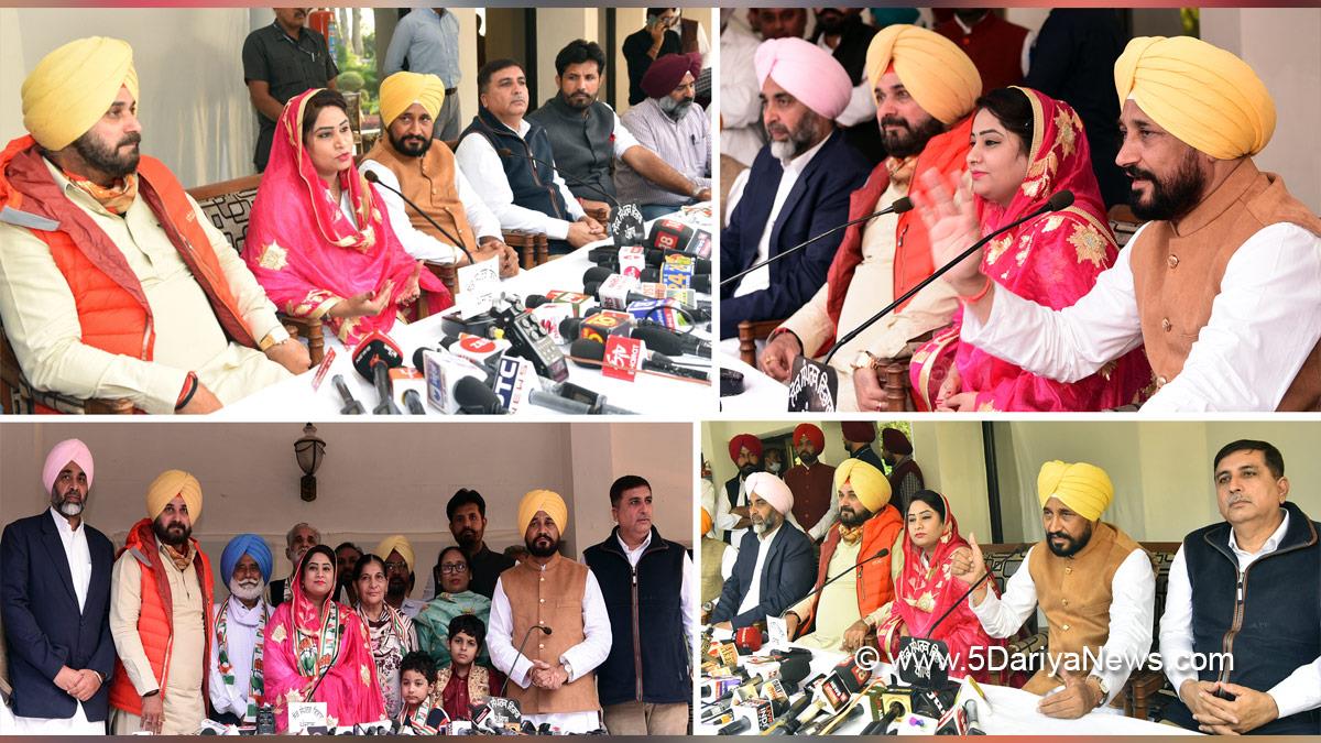 Charanjit Singh Channi, Punjab Pradesh Congress Committee, Congress, Punjab Congress, Government of Punjab, Punjab Government, Punjab, Chief Minister Of Punjab, Rupinder Kaur Ruby, Navjot Singh Sidhu, Manpreet Singh Badal